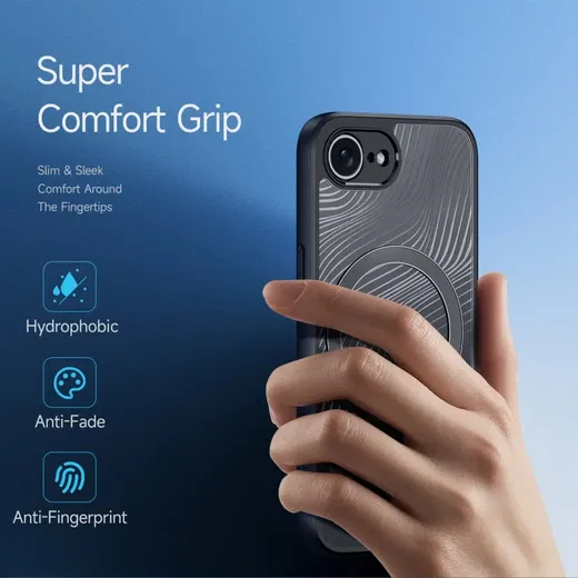 Dux Ducis Aimo Apple iPhone 16e Hoesje MagSafe Back Cover Zwart afbeelding 4