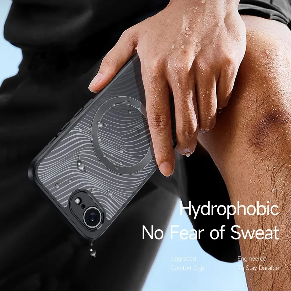 Dux Ducis Aimo Apple iPhone 16e Hoesje MagSafe Back Cover Zwart afbeelding 6