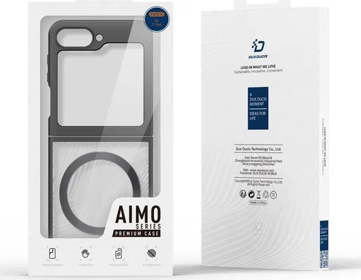 Dux Ducis Aimo Samsung Z Flip 6 Hoesje MagSafe Back Cover Zwart afbeelding 11