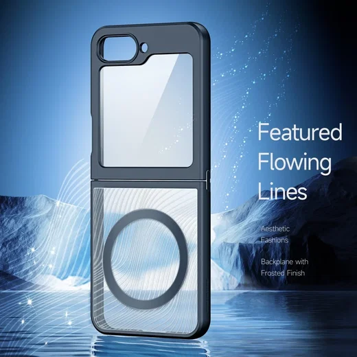 Dux Ducis Aimo Samsung Z Flip 6 Hoesje MagSafe Back Cover Zwart afbeelding 8