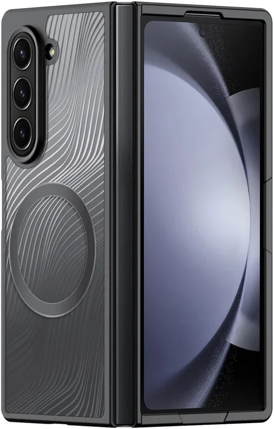 Dux Ducis Aimo Samsung Z Fold 6 Hoesje MagSafe Back Cover Zwart afbeelding 1