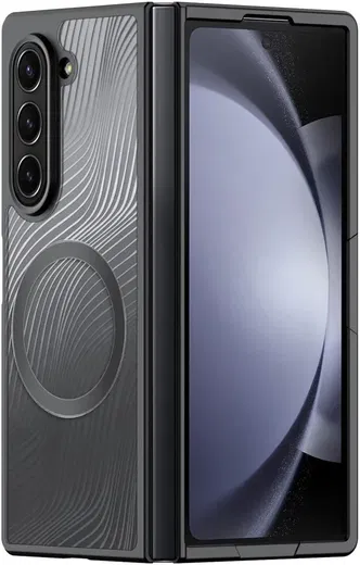 Dux Ducis Aimo Samsung Z Fold 6 Hoesje MagSafe Back Cover Zwart afbeelding 1