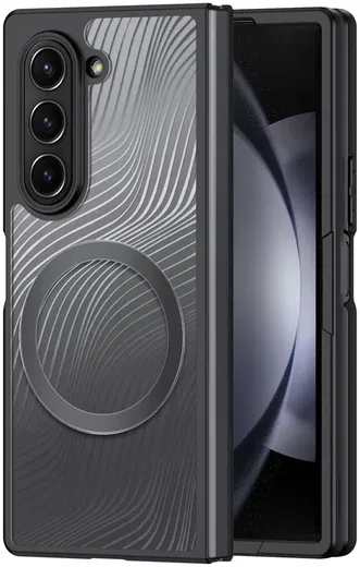 Dux Ducis Aimo Samsung Z Fold 6 Hoesje MagSafe Back Cover Zwart afbeelding 2
