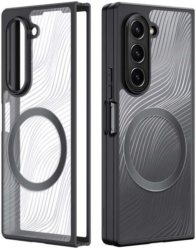 Dux Ducis Aimo Samsung Z Fold 6 Hoesje MagSafe Back Cover Zwart afbeelding 3