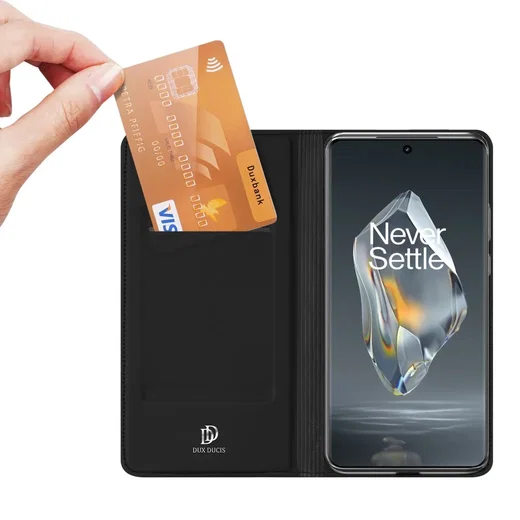Dux Ducis Skin Pro OnePlus 12R Hoesje Portemonnee Zwart afbeelding 2