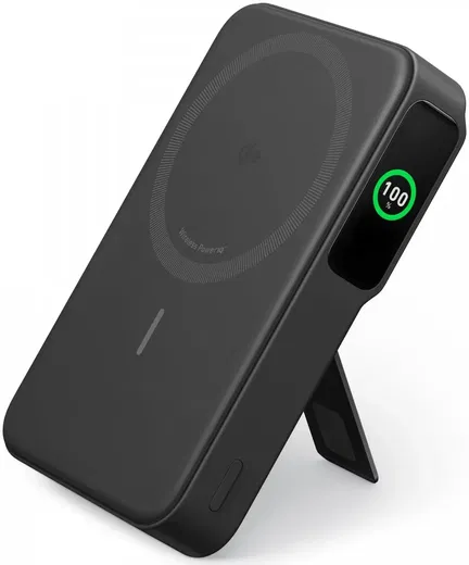 Anker MagGo Qi2 / MagSafe Powerbank met 27W USB-C Poort 10.000 mAh Zwart afbeelding 2