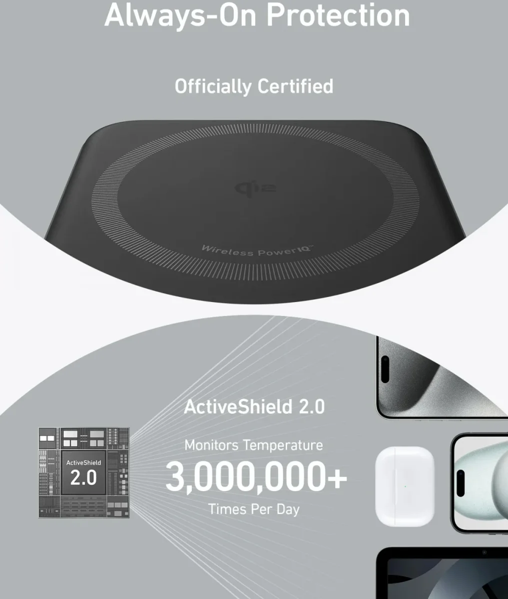 Anker MagGo Qi2 / MagSafe Powerbank met 27W USB-C Poort 10.000 mAh Zwart afbeelding 6