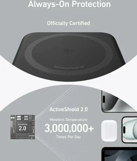 Anker MagGo Qi2 / MagSafe Powerbank met 27W USB-C Poort 10.000 mAh Zwart afbeelding 6