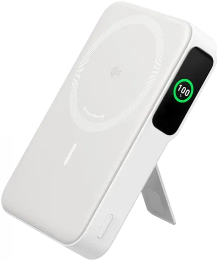 Anker MagGo Qi2 / MagSafe Powerbank met 27W USB-C Poort 10.000 mAh Wit afbeelding 2