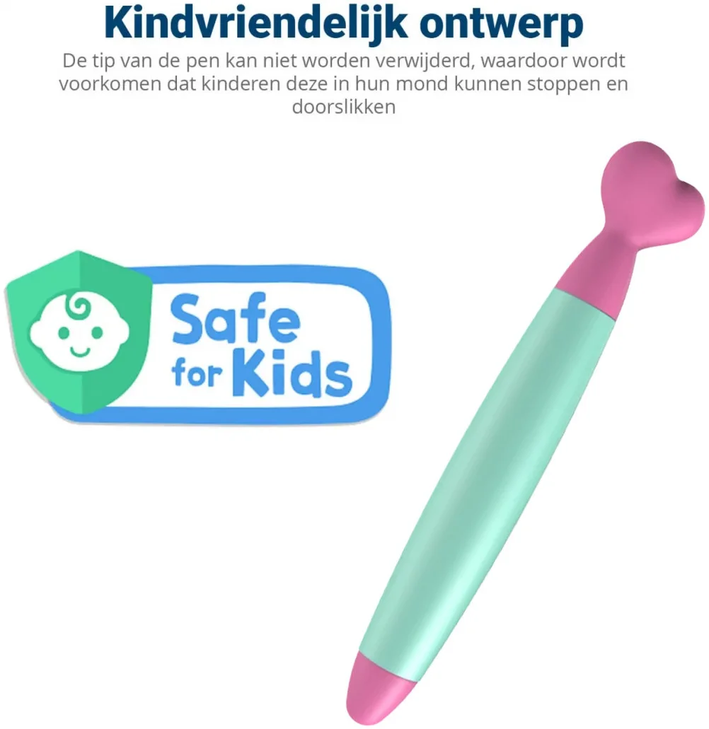 SBG Universele Kindvriendelijke Stylus Pen voor Kinderen Groen afbeelding 2