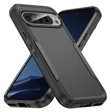 Google Pixel 9 / 9 Pro Hoesje Schokbestendige Hardcase Back Cover Zwart