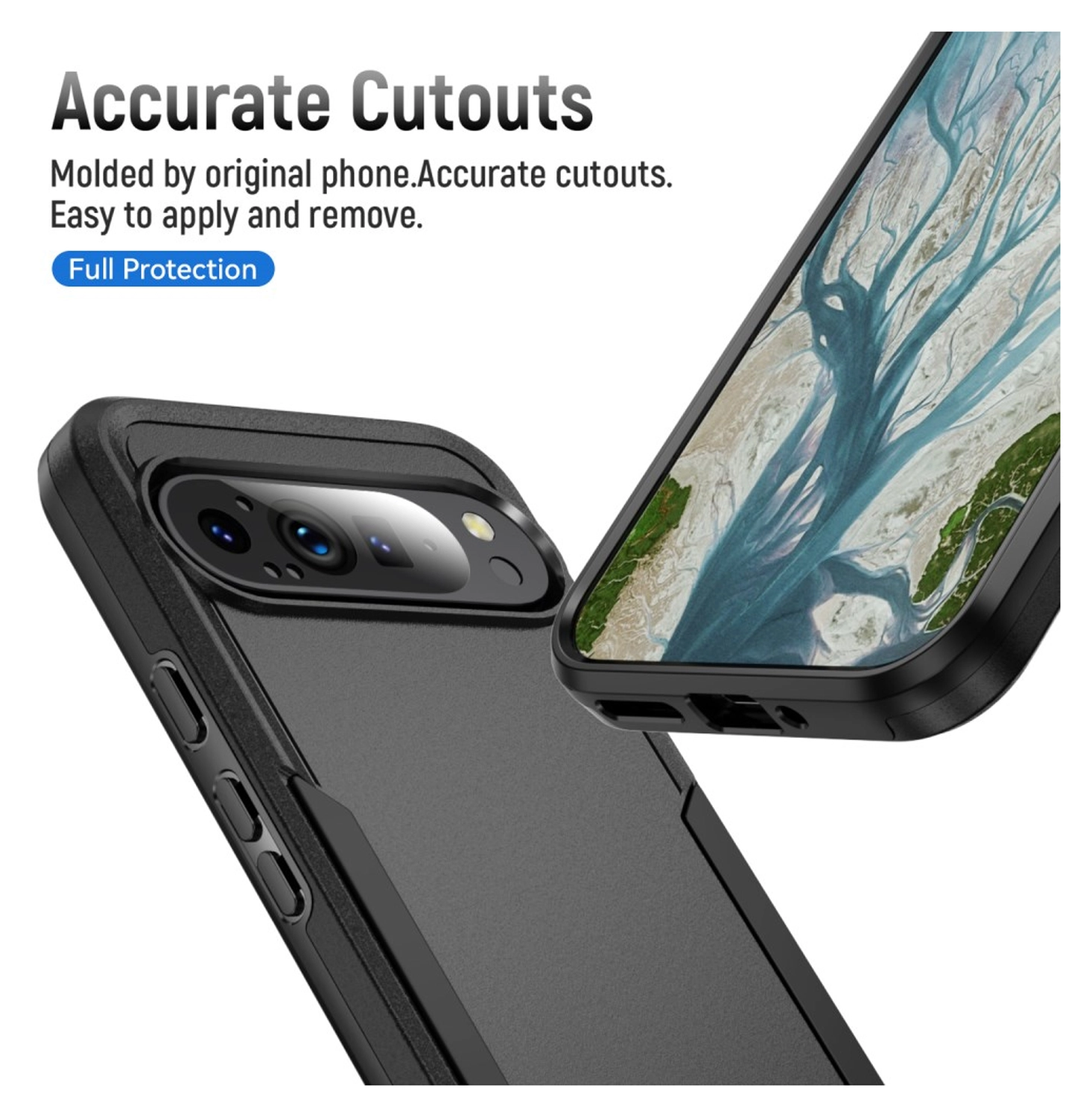 Google Pixel 9 Pro XL Hoesje Schokbestendige Hardcase Back Cover Zwart afbeelding 8