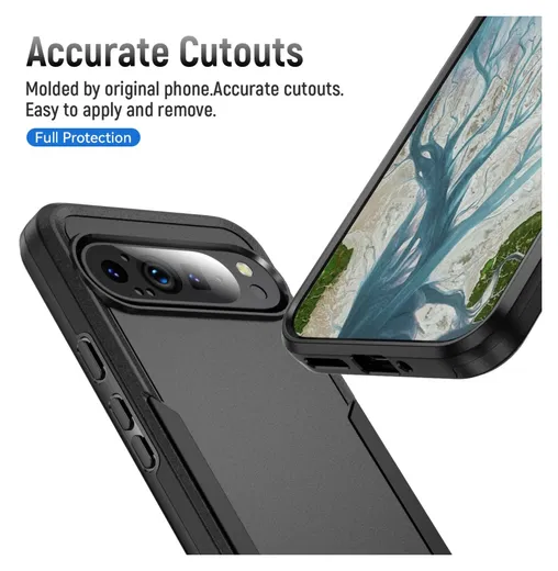 Google Pixel 9 Pro XL Hoesje Schokbestendige Hardcase Back Cover Zwart afbeelding 8