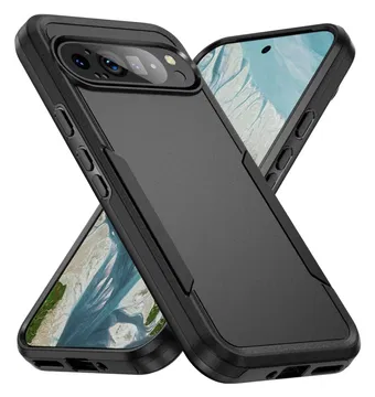 Google Pixel 9 Pro XL Hoesje Schokbestendige Hardcase Back Cover Zwart