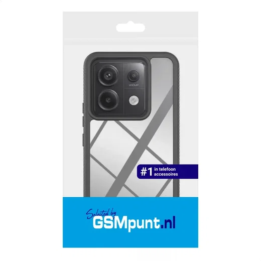 Xiaomi Redmi 13C / Poco C65 Hoesje Full Protect 360° Cover Hybride Zwart afbeelding 8