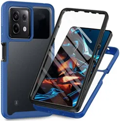 Xiaomi Redmi Note 13 Pro 5G / Poco X6 Hoesje Full Protect 360° Cover Blauw afbeelding