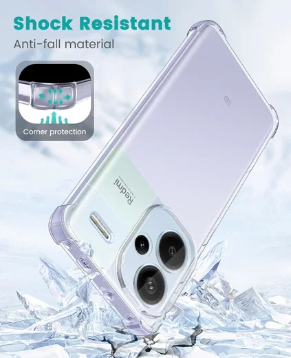 Xiaomi Poco M6 Pro / Redmi Note 13 Pro 4G Hoesje Schokbestendig TPU Transparant afbeelding 4