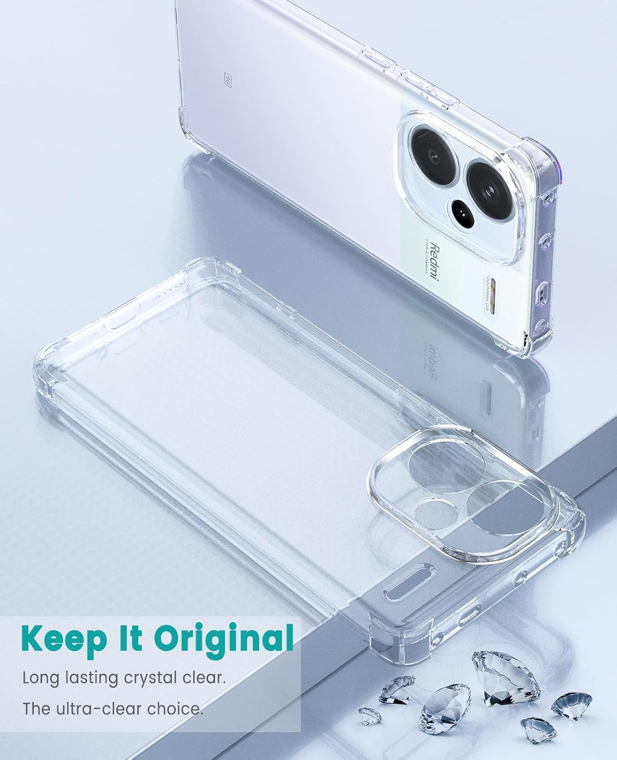 Xiaomi Poco M6 Pro / Redmi Note 13 Pro 4G Hoesje Schokbestendig TPU Transparant afbeelding 7
