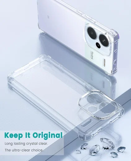 Xiaomi Poco M6 Pro / Redmi Note 13 Pro 4G Hoesje Schokbestendig TPU Transparant afbeelding 7