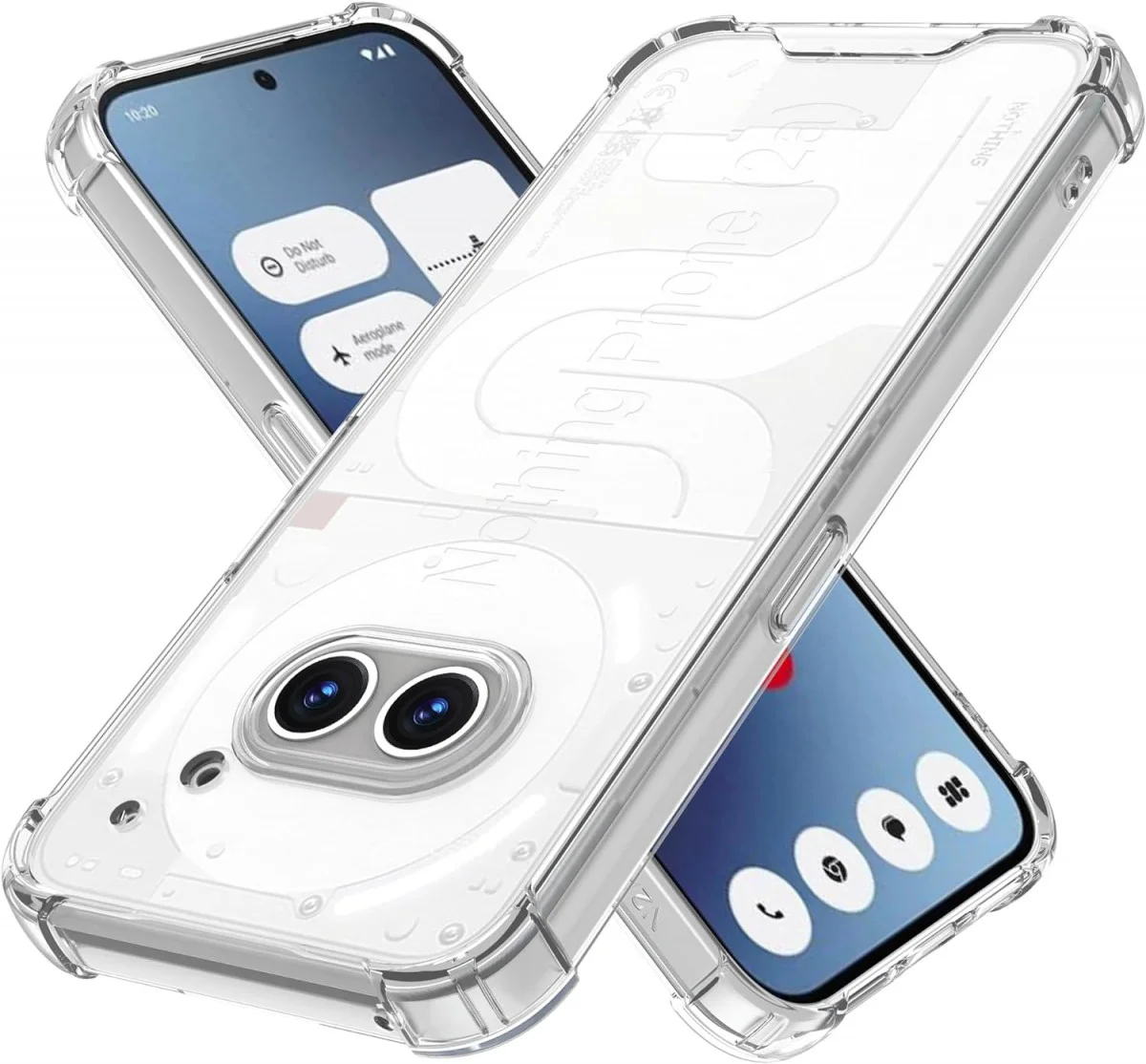 Nothing Phone (2a) / (2a) Plus Hoesje Schokbestendig en Dun TPU Transparant afbeelding 1
