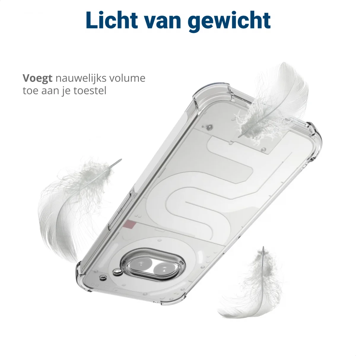 Nothing Phone (2a) / (2a) Plus Hoesje Schokbestendig en Dun TPU Transparant afbeelding 5