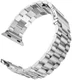 Apple Watch 1-10/SE/Ultra Bandje - 49/46/45/44/42MM - Roestvrij Staal - Zilver afbeelding 3