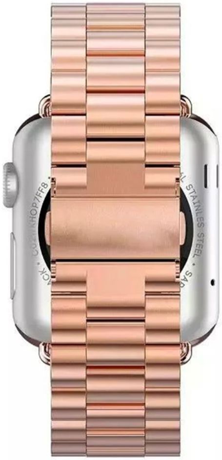Apple Watch Bandje - 1-9/SE/Ultra 49MM/45MM/44MM/42MM - RVS - Roze Dames afbeelding 3