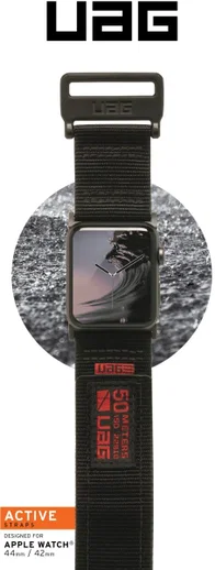 Urban Armor Gear Active Apple Watch 45MM / 44MM / 42MM Bandje Zwart afbeelding 7