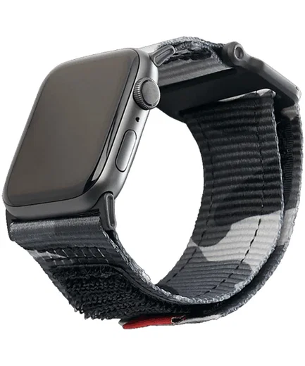 Urban Armor Gear Active Apple Watch 45MM / 44MM / 42MM Bandje Midnight Camo afbeelding 1
