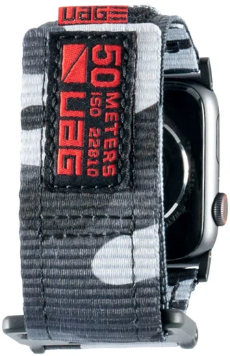 Urban Armor Gear Active Apple Watch 45MM / 44MM / 42MM Bandje Midnight Camo afbeelding 6