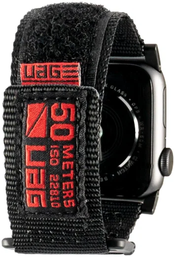Urban Armor Gear Active Apple Watch 41MM / 40MM / 38MM Bandje Zwart afbeelding 6