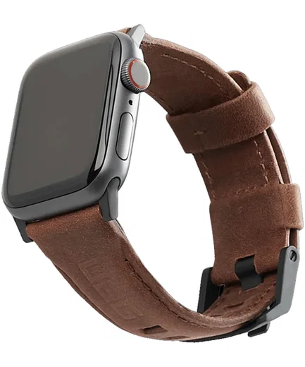 Urban Armor Gear Leather Apple Watch 41MM / 40MM / 38MM Bandje Bruin afbeelding 1