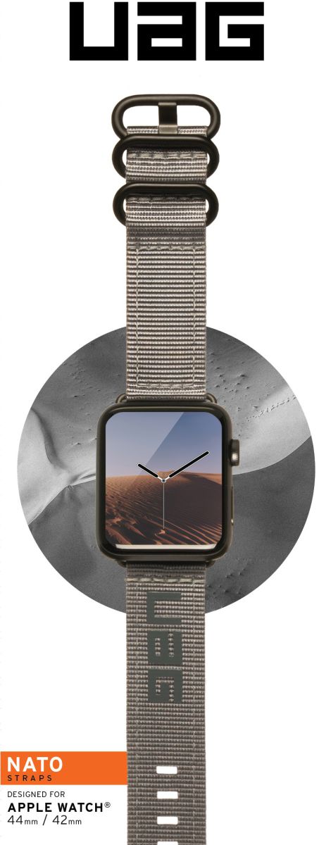 Urban Armor Gear Nato Apple Watch 45MM / 44MM / 42MM Bandje Grijs afbeelding 7