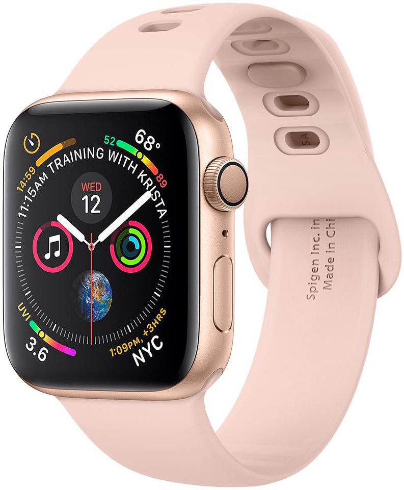 Spigen Air Fit Apple Watch 41MM / 40MM / 38MM Bandje Siliconen Roze afbeelding 1