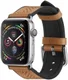Spigen Retro Fit Apple Watch 45MM / 44MM / 42MM Bandje Kunst Leer Bruin afbeelding 1