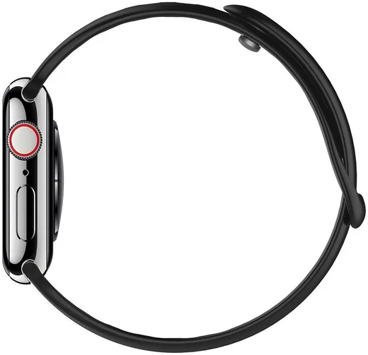 Spigen Air Fit Apple Watch 45MM / 44MM / 42MM Bandje Siliconen Zwart afbeelding 3