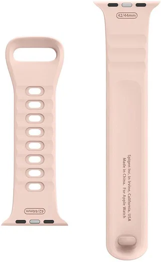 Spigen Air Fit Apple Watch 45MM / 44MM / 42MM Bandje Siliconen Roze afbeelding 5