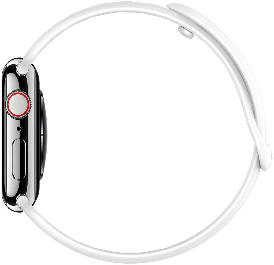 Spigen Air Fit Apple Watch 45MM / 44MM / 42MM Bandje Siliconen Wit afbeelding 3