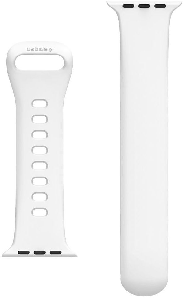 Spigen Air Fit Apple Watch 45MM / 44MM / 42MM Bandje Siliconen Wit afbeelding 4