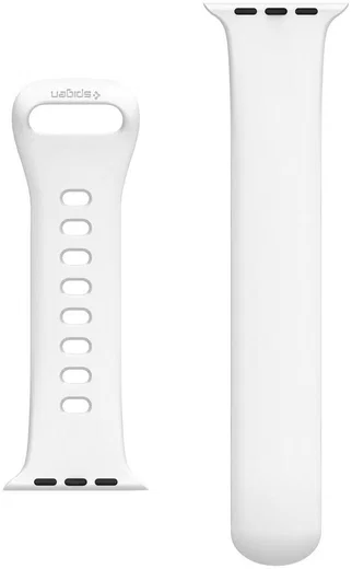 Spigen Air Fit Apple Watch 45MM / 44MM / 42MM Bandje Siliconen Wit afbeelding 4