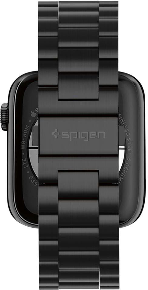 Spigen Modern Fit Apple Watch 46MM / 45MM / 44MM / 42MM Bandje RVS Zwart afbeelding 3