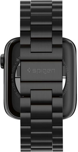 Spigen Modern Fit Apple Watch 46MM / 45MM / 44MM / 42MM Bandje RVS Zwart afbeelding 3