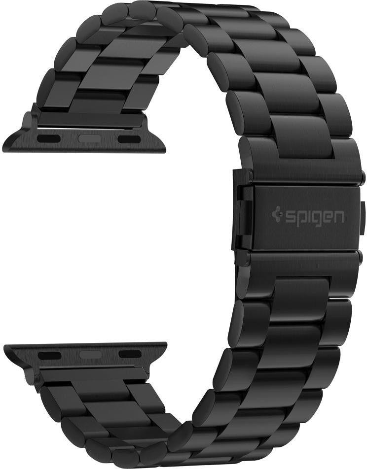 Spigen Modern Fit Apple Watch 46MM / 45MM / 44MM / 42MM Bandje RVS Zwart afbeelding 4