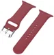 Apple Watch 45MM / 44MM / 42MM Bandje Siliconen met 3D Diamant Textuur Rood afbeelding 5