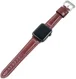 Apple Watch 45MM / 44MM / 42MM Bandje Duurzaam Echt Split Leer Rood afbeelding 1