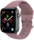Apple Watch 41MM / 40MM / 38MM Bandje Siliconen met 3D Diamant Textuur Paars afbeelding 1