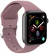 Apple Watch 41MM / 40MM / 38MM Bandje Siliconen met 3D Diamant Textuur Paars afbeelding 3