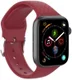 Apple Watch 41MM / 40MM / 38MM Bandje Siliconen met 3D Diamant Textuur Rood afbeelding 3