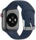 Apple Watch 41MM / 40MM / 38MM Bandje Siliconen met 3D Diamant Textuur Blauw afbeelding 2