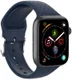 Apple Watch 41MM / 40MM / 38MM Bandje Siliconen met 3D Diamant Textuur Blauw afbeelding 3